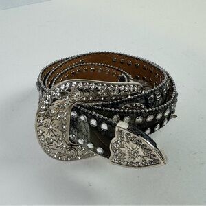 Blazin Roxx Ladies Rhinestone Western Belt [N35120222] - medium